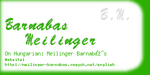 barnabas meilinger business card